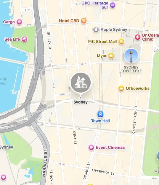 location map of sydney